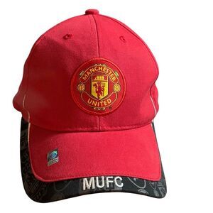 Manchester United Adjustable Red Hat Soccer Futbol *New*